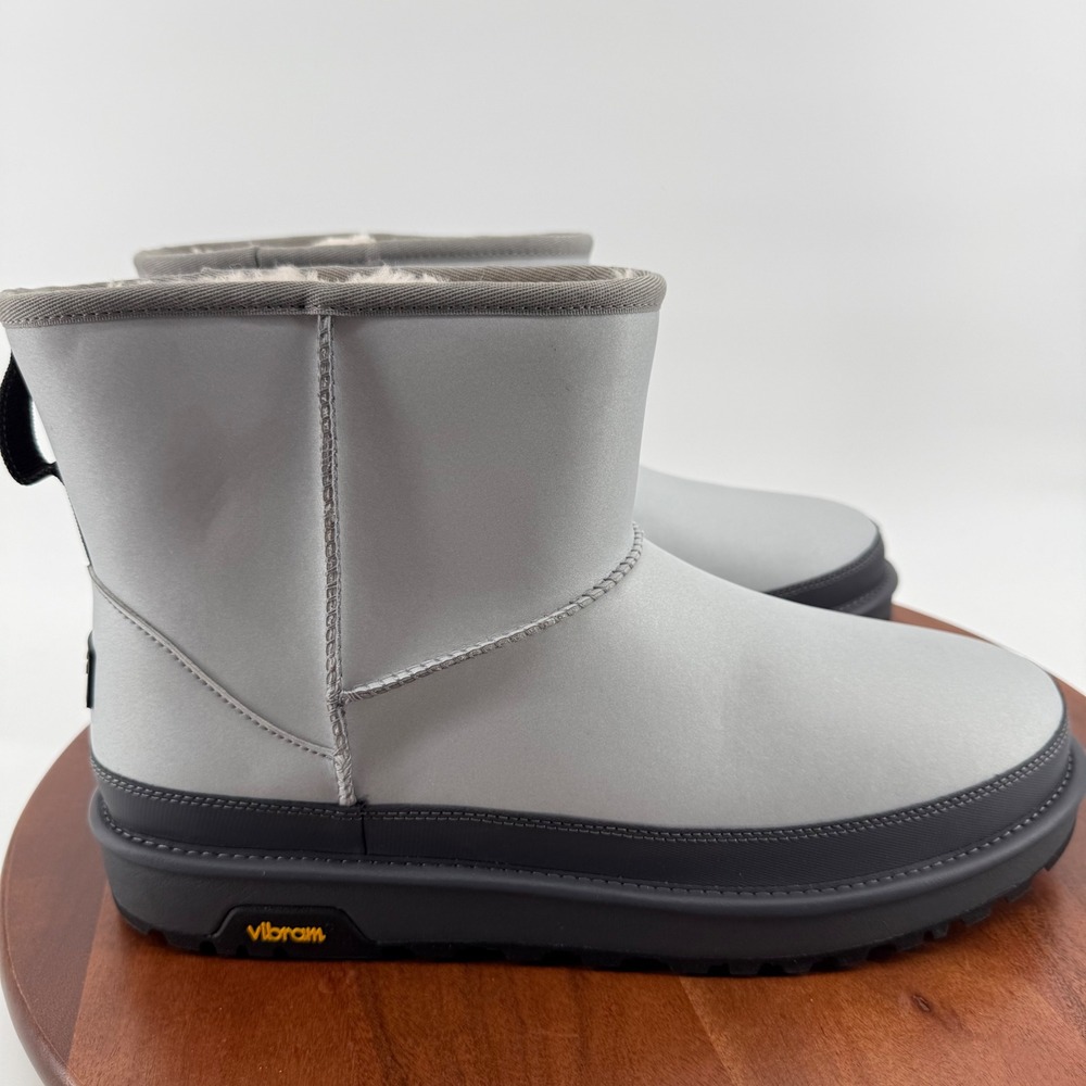 UGG Classic Mini Weather Hybrid Seal Grey Reflective Vibram Snow Boots Men 13